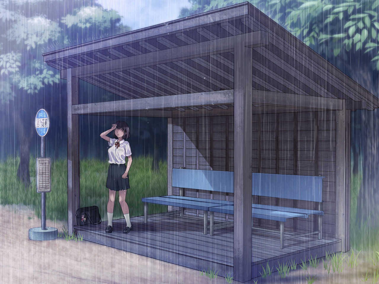 Nuresuke JK Amayadori Rape Backdrop